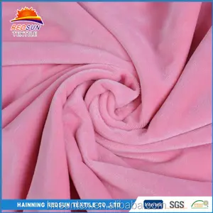 Gute Qualität rosa samt Bürste Fleece Stoff Decke