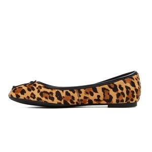 Wholesale Cheap Leather Ballet Shoes Ballerina Slip on <strong>Leopard</strong> Women <strong>Flat</strong> Shoes Ballet <strong>Flats</strong> - Product Image 5