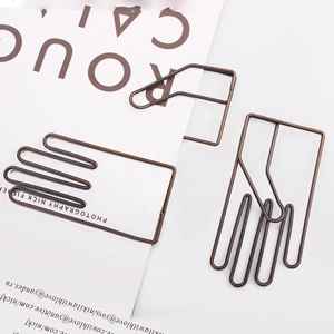 Kim Loại Cổ Brass Mạ Tay Hình Kẹp Giấy Collector Văn Phòng Quà Tặng 4-7Cm - Product Image 2