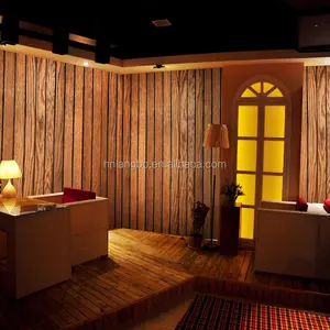 Wooden Colour Wallpaper 3D Stereoscopic Mural Wood Wallpaper Restaurant Living Room Background Wallpaper