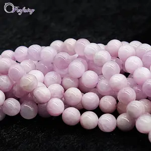 Descuento en línea de cuentas de 8mm Piedra natural Rosa kunzita para la fabricación de joyas