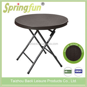 Offre Spéciale Pehd EN OSIER Look <span class=keywords><strong>Jardin</strong></span> Hauteur Réglable Balcon Suspendu En Plastique <span class=keywords><strong>Table</strong></span> - Product Image 5