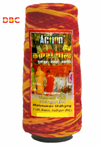 Fil de Kalava en coton rouge et jaune naturel avec infusion de menthe verte pour Pooja hindoue, cérémonies de dévotion, offrandes de temple - Product Image 5