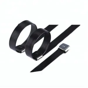 201 304 316 الفولاذ المقاوم للصدأ PVC المغلفة كابل العلاقات - Product Image 1