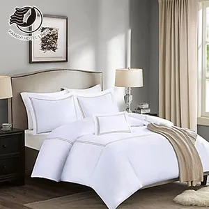 Factory Hotel Egyptian White Organic Bedding Cotton Bed Sheet For Selling