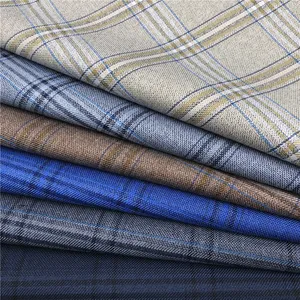 Polyester Viscose TR Vật Liệu Chống Đóng Cọc Kiểm Tra Vải Tweed Phù Hợp Với Nam Giới Phù Hợp Với Quần Blazer Vải Cho Hàng May Mặc