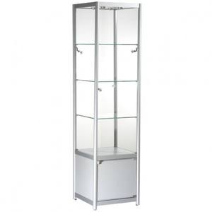 יחידת תצוגה זכוכית מודרנית עם תאורה הוביל ארון תצוגה לבן & שחור עבור חנויות קמעונאיות - Product Image 2