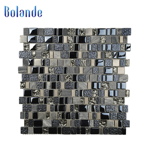 Высокое качество кирпич узор мозаика щитка стены 300*300 ванная комната серебро стекло мозаики - Product Image 4