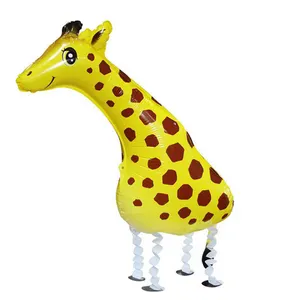 Prezzo di fabbrica Animale palloncino a elio Pet walking balloon giraffa Foil palloncino - Product Image 1