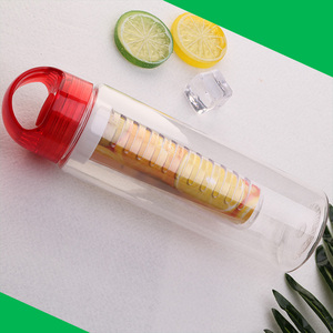 Muchas opciones de color ecológico 750 ml BPA libre tritan plástico fruta infuser botellas de agua - Product Image 1