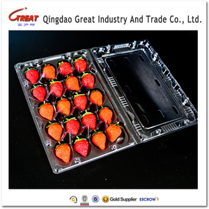 Transporte de mascotas desechable, contenedor de concha transparente, <span class=keywords><strong>caja</strong></span> de plástico de <span class=keywords><strong>fruta</strong></span> <span class=keywords><strong>para</strong></span> embalaje de fresa - Product Image 2