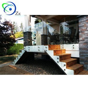 Không Khung Tempered Glass Lan Can/Super Clear Laminated Glass Standoff Cầu Thang Ban Công Lan Can - Product Image 3