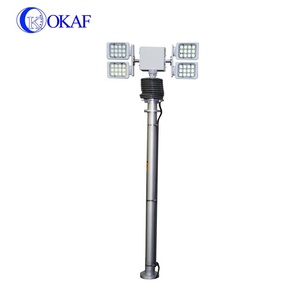 <span class=keywords><strong>Torre</strong></span> de Comunicación de <span class=keywords><strong>Vigilancia</strong></span> Iluminada con Mástil Telescópico de Aleación de Aluminio Móvil - Product Image 3