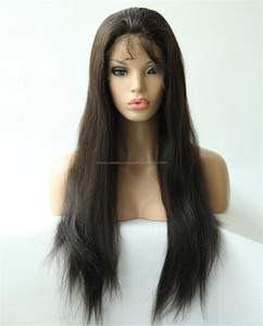 Livraison du jour au lendemain malaisiens cheveux 360 <span class=keywords><strong>sans</strong></span> colle pleines perruques de <span class=keywords><strong>lacet</strong></span> blanchis noeuds - Product Image 2
