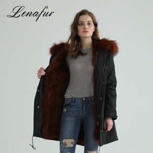 Calidad estable <span class=keywords><strong>mapache</strong></span> forrado parka - Product Image 4