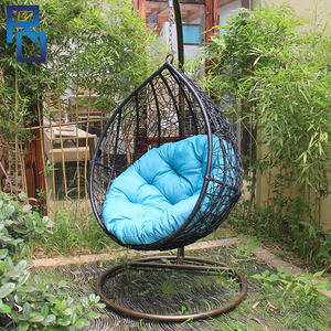 Ratán y mimbre jardín <span class=keywords><strong>colgante</strong></span> <span class=keywords><strong>silla</strong></span> columpio marco de aluminio al aire libre de mimbre y ratán <span class=keywords><strong>silla</strong></span> columpio - Product Image 2