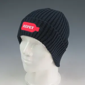 2019 Master Cap Kustom Beanie Rajut REPET Organik dengan Logo Datar Bordir Foe Dijual Topi Bisbol Disesuaikan 6-Panel Topi ME253