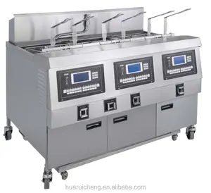 Restaurant kitchen commercial large smart gas and electric fryer