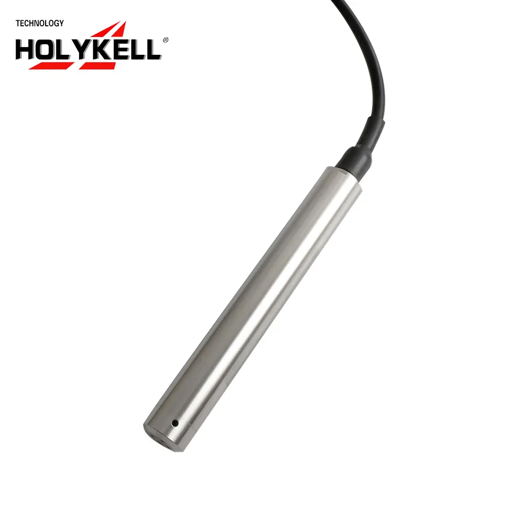 Holykell Small diameter RS232 Submersible recorder pressure temperature water level data logger