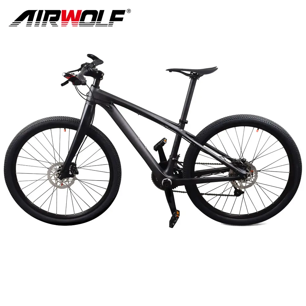 Airwolf New Carbon MTB Bike 26er Carbon Mountain Xe Đạp Với SH1MANO M370 GroupSet ĐĨA PHANH Cho Trẻ Em/Phụ Nữ Carbon Bicicleta