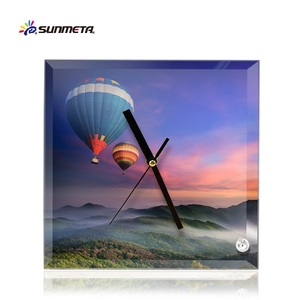 Sunmeta luxe 200*200*5mm en verre de sublimation <span class=keywords><strong>photo</strong></span> avec horloge (BL-26) - Product Image 3