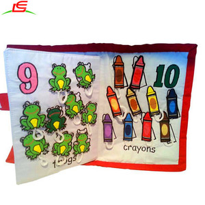 2018 nuevo diseño primera aprender <span class=keywords><strong>a</strong></span> contar number actividad juguete de peluche de juguete mi libro quiet tela - Product Image 3
