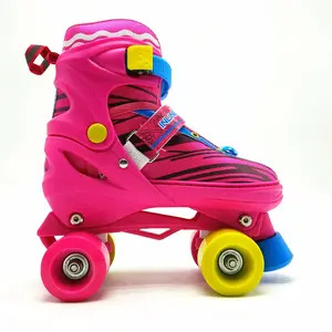 2022 Groothandel 4 Wielen Dubbele Rij Roller Skate Schoenen Voor Kinderen En Volwassenen Verf Roller