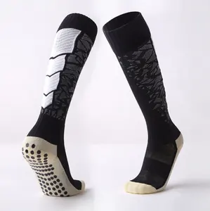Нескользящие Дышащие футбольные носки, рождественские носки, силиконовые носки для взрослых