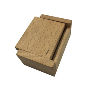 Puzzle di legno scatola segreta vano nascosto diamante regalo a sorpresa rompicapo - Product Image 3