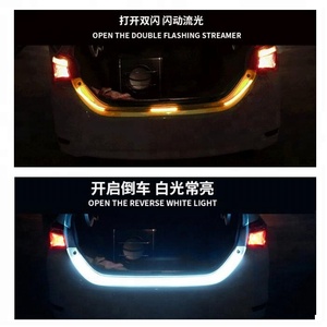 Rgb coulant Flexible LED bande Drl coffre arrière porte arrière lumière frein clignotant avertissement inverse Flash pour voitures 12v - Product Image 6