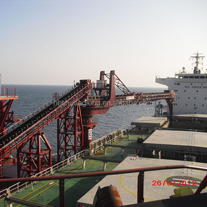Schip loader rubber transportband toegepast in docks om belasting schepen van bulk ladingen kolen, erts, graan en cement - Product Image 4
