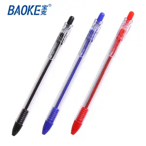 0.7 мм bic пластмассовая ручка/Черный Синий Красный Дешевые Шариковая ручка пополнения