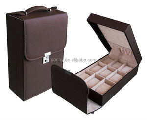 Valigetta in Pelle da Viaggio per 15 Orologi per Uomini Diplomatici - Product Image 3