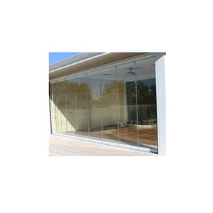 Systèmes de rails pour portes pliantes, portes accordéon intérieures, portes extérieures <span class=keywords><strong>sans</strong></span> cadre en verre, alliage d'aluminium fini <span class=keywords><strong>sans</strong></span> cadre en aluminium - Product Image 2