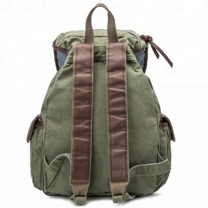 Cooles Design umwelt freundliche Leinwand und Hanf Outdoor-Großhandel benutzer definierte Wandern große Kapazität lässig Reise Rucksack Rucksack - Product Image 5