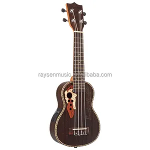 Ukulele Konser Listrik Rosewood, Tenor Ukuran Mainan Anak-anak, Instrumen Musik Kayu