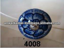 Boutons de porte en céramique peints à la main sur mesure disponibles dans un vaste assortiment de modèles peints à la main bouton de porte en céramique - Product Image 2