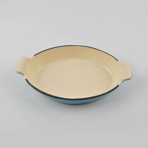 Vente en gros <span class=keywords><strong>de</strong></span> petit plat en fonte, type gril à gaz, casserole ovale au four, vaisselle, poêle à <span class=keywords><strong>poisson</strong></span> en émail, rôtissoire <span class=keywords><strong>de</strong></span> service - Product Image 6