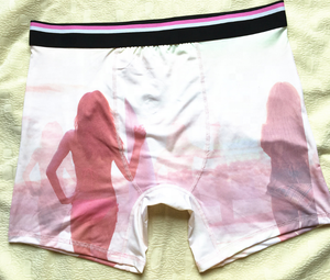 नई नमी wicking mens अंडरवियर हल्के नायलॉन स्पैन्डेक्स जल्दी शुष्क आदमी बॉक्सर शॉर्ट्स साइकल चलाना मुद्रण बॉक्सर कच्छा - Product Image 6