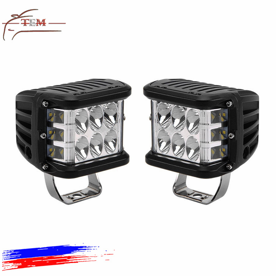 4-дюймовый 36 Вт двухцветный точечный светодиодный стробоскоп, автомобильный прожектор, мигающий автомобильный противотуманный фонарь, противотуманная фара для внедорожника, грузовика, 4WD, квадроцикла, 4x4