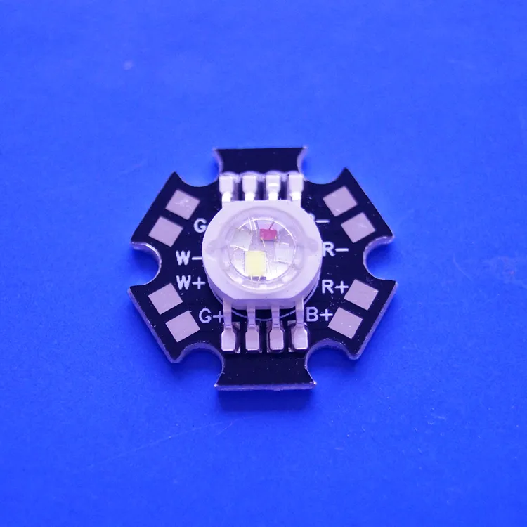 4*3 Watt RGBW High Power Led-Diode Mit Schwarzen Stern PCB