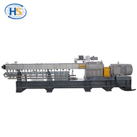 Ligne de production de papier en pierre de haute qualité Haisi, protection de l'environnement / pe+caco3, extrudeuse à double vis pour la production de granulés de remplissage