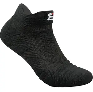 Calcetines para correr transpirables con logo personalizado, color blanco, negro y gris