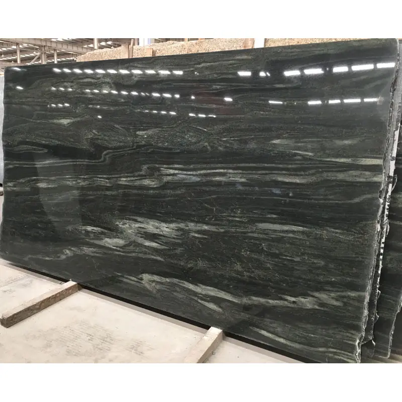 Natural wall design fantasy stone countertop price olive green granite