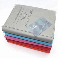 Boshiho capa encadernadora de couro de pu, barata, personalizada, bíblia, livro, capa