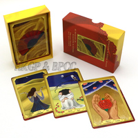 Cartes imprimées personnalisées longues de Tarot, 2 paquets de 78 cartes de Tarot à impression colorée