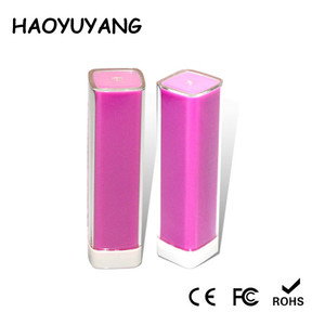 USB 2600mAh rouge à lèvres Mobile Power Bank <span class=keywords><strong>18650</strong></span> téléphone portable rouge à lèvres Powerbank chargeur de batterie de téléphone portable - Product Image 3