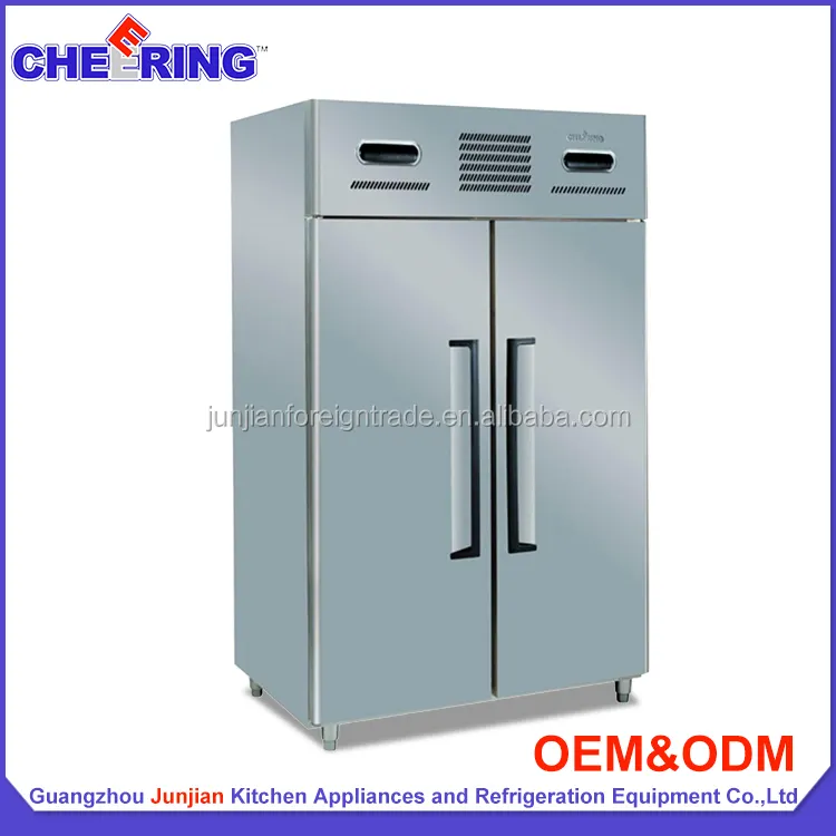 Two door commercial kitchen stainless steel freezer fridge OEM GuangZhou manufacturers