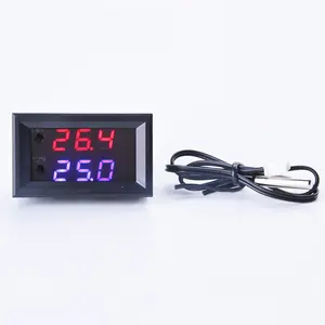 Mini Digitale LED Intelligente Verstelbare Thermostaat DC 12 v 10A Temperatuurregelaar Regulator-50-110C + Waterdichte NTC Sensor