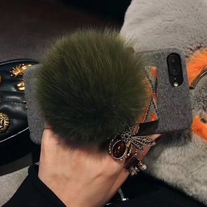 Caja del teléfono celular al por mayor correas Fox peluche bola peluda funda de silicona para iPhone 8 7 6 más 6 S - Product Image 2